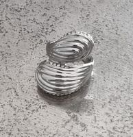 RING,versilbert mit Swarovski Kristallen