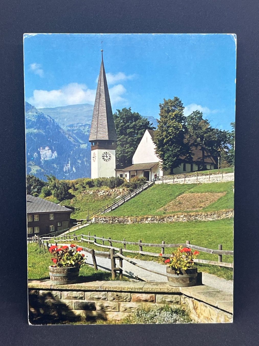 Cartoline postali: Wengen, Sommer- und Winterkurort, Evang. Ref. Kirche – Usato da Widnau venduto da Brusi9