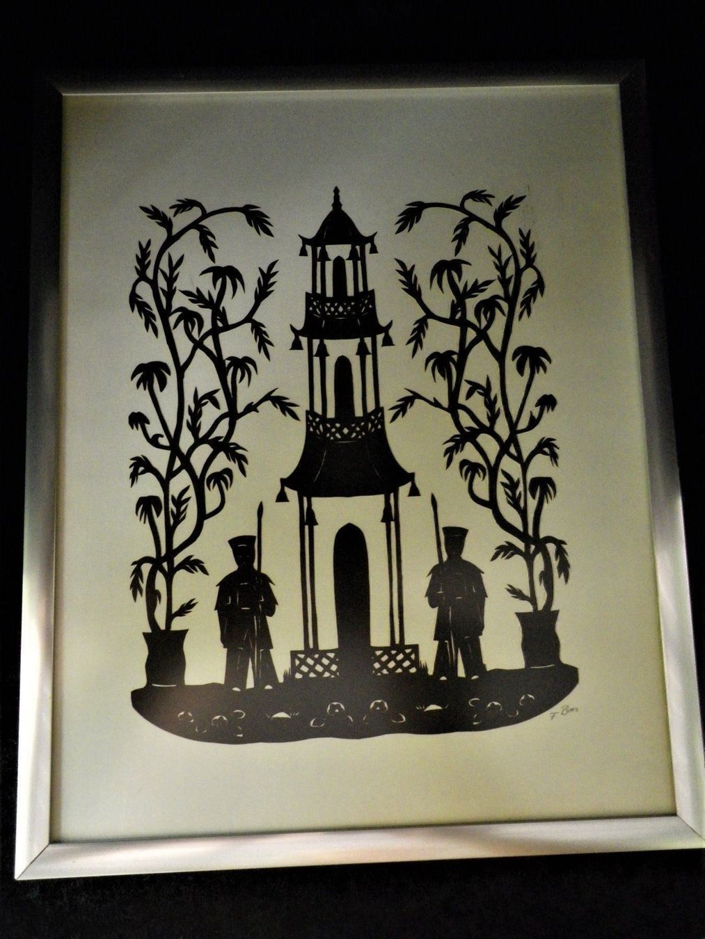Grafica & Litografie: Scherenschnitt Bild signiert – Usato da Reinach BL venduto da Annodomini