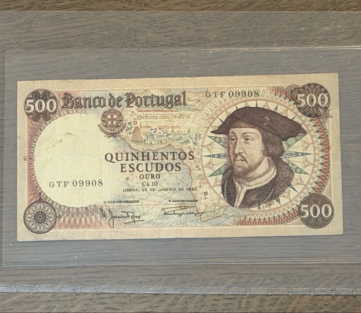 Banconote: Billet 500 escudos 25 janvier 1966 – Usato da SION venduto da MARCO-P-SION