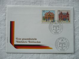 D 1991 FDC 1. gesamtdeutsche Wohlfahrts-Marken