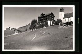 AK Pany, Hotel Kurhaus und Kirche