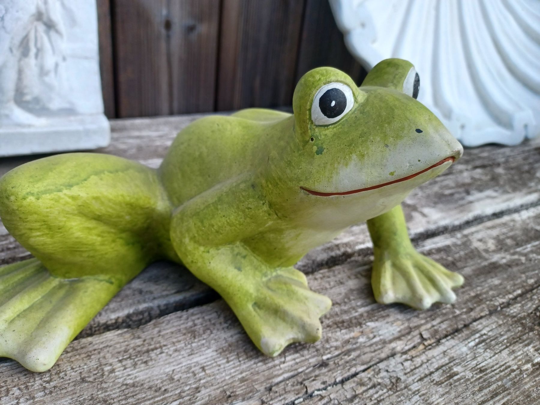 Figuren: Frosch Terracotta – Neu (gemäss Beschreibung) aus Wangen a.Aare von Schneckenparadies