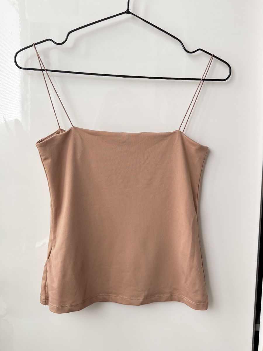 Tops: Amisu nude-tone summer top, thin straps, size medium – Neu (gemäss Beschreibung) aus Interlaken von pat_b8yn 2