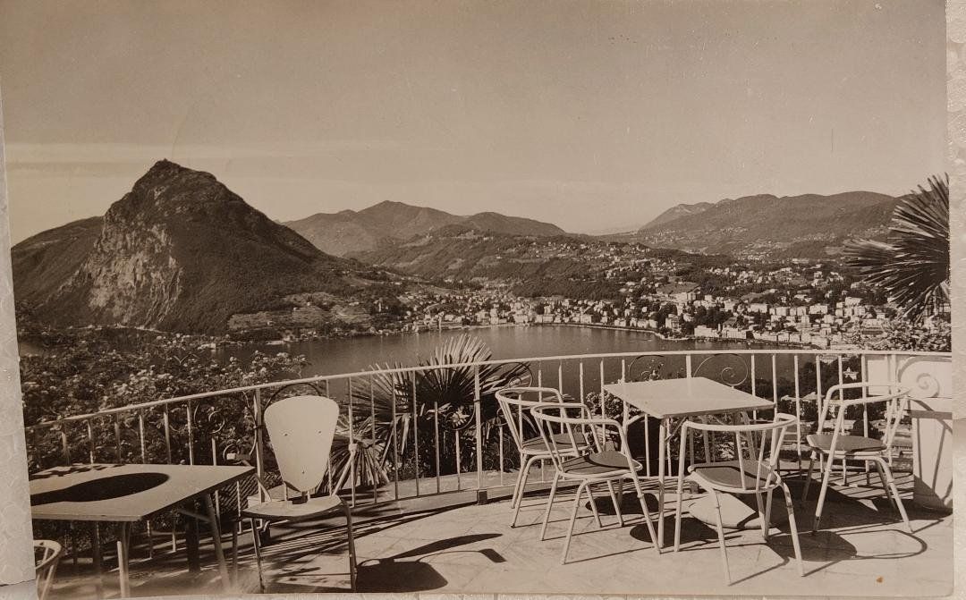Ansichtskarten: LUGANO  - Vista dal Monte Brè  -  1963 – Gebraucht aus Delémont von Domdom1