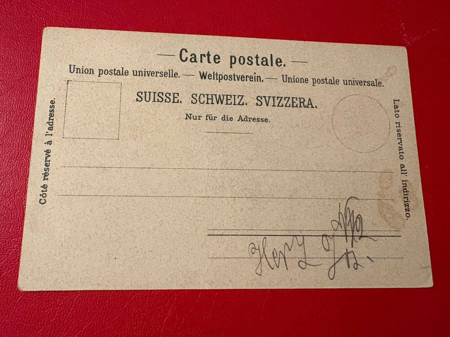 Ansichtskarten: LITHO : Souvenir de Fribourg – Gebraucht aus St-Légier-Chiésaz von Theo006 1