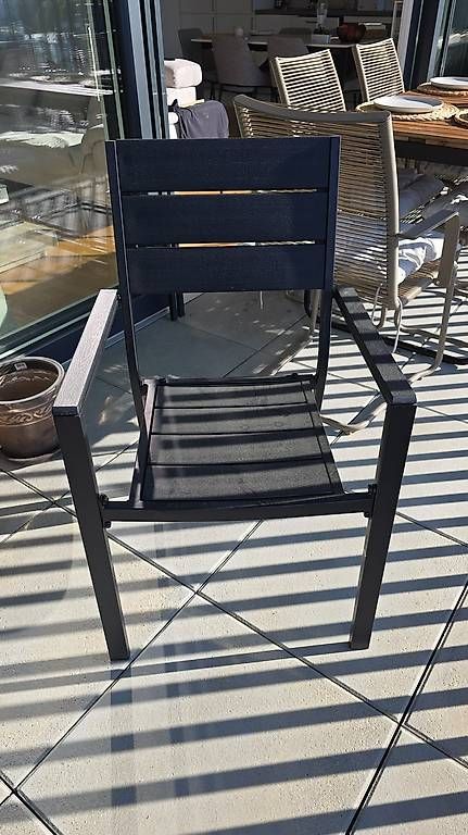 Sedie: 6x chaises d'extérieur noir – Usato da Genève venduto da pas_lg6s
