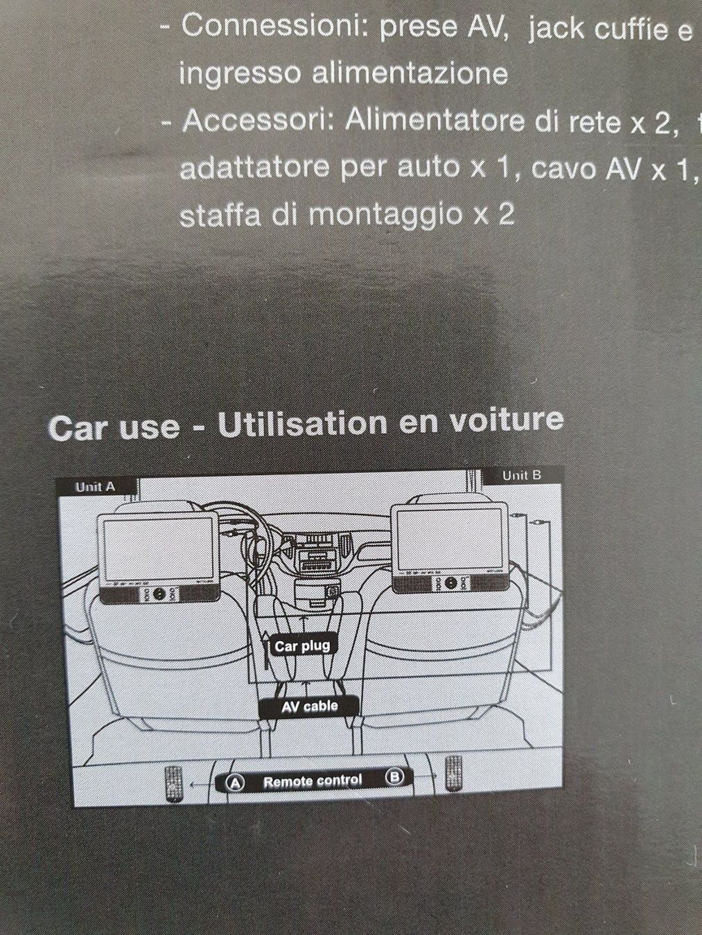 Lettore multimediale & Streamer: Fahrzeug-DVD-Player mit zwei Bildschirmen – Usato da Jona venduto da Mafari 6