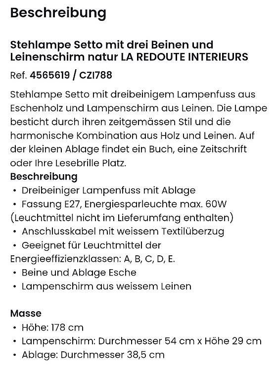 Lampade: Stehlampe – Usato da Staufen venduto da Leny07 1