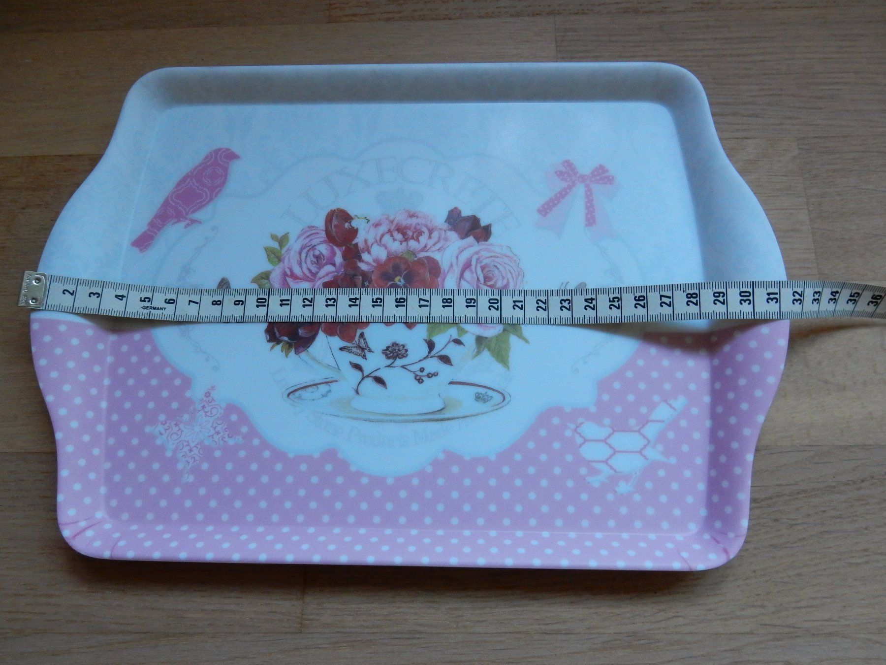Piatti di portata: nostalgisches Serviertablett Tablett 'Rosen' shabby chic NEU – Nuovo (secondo la descrizione) da Jona venduto da simongarden 5