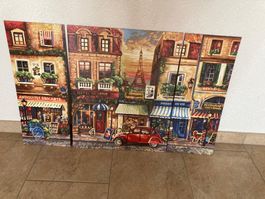 Bild/Gemälde, 3-teilig, "Paris Nostalgie"