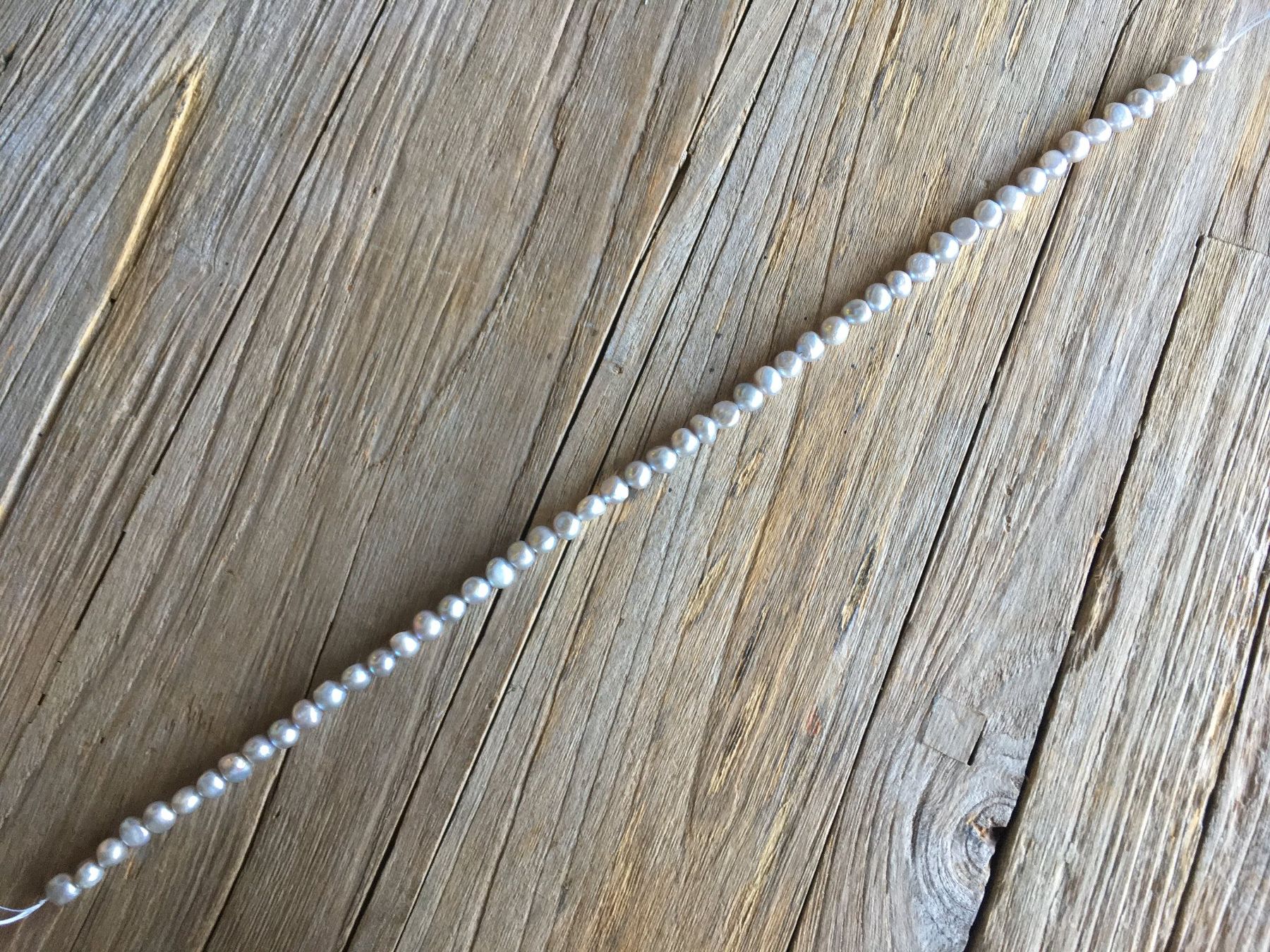 Colliers: SÜSSWASSERPERLEN  SILBER ca. 8x7mm  LÄNGE 41cm – Neuf avec emballage d'origine à Aesch ZH par LiquidAktion 8