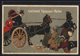 Reklame für Continental Equipagen-Reife