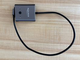 Delock Umschalter USB Type-C 2 auf 1, Bidirektional, 8K
