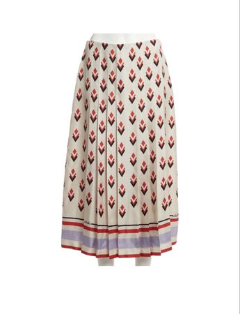 VALENTINO Rock gemustert ecru Grösse IT42 neu