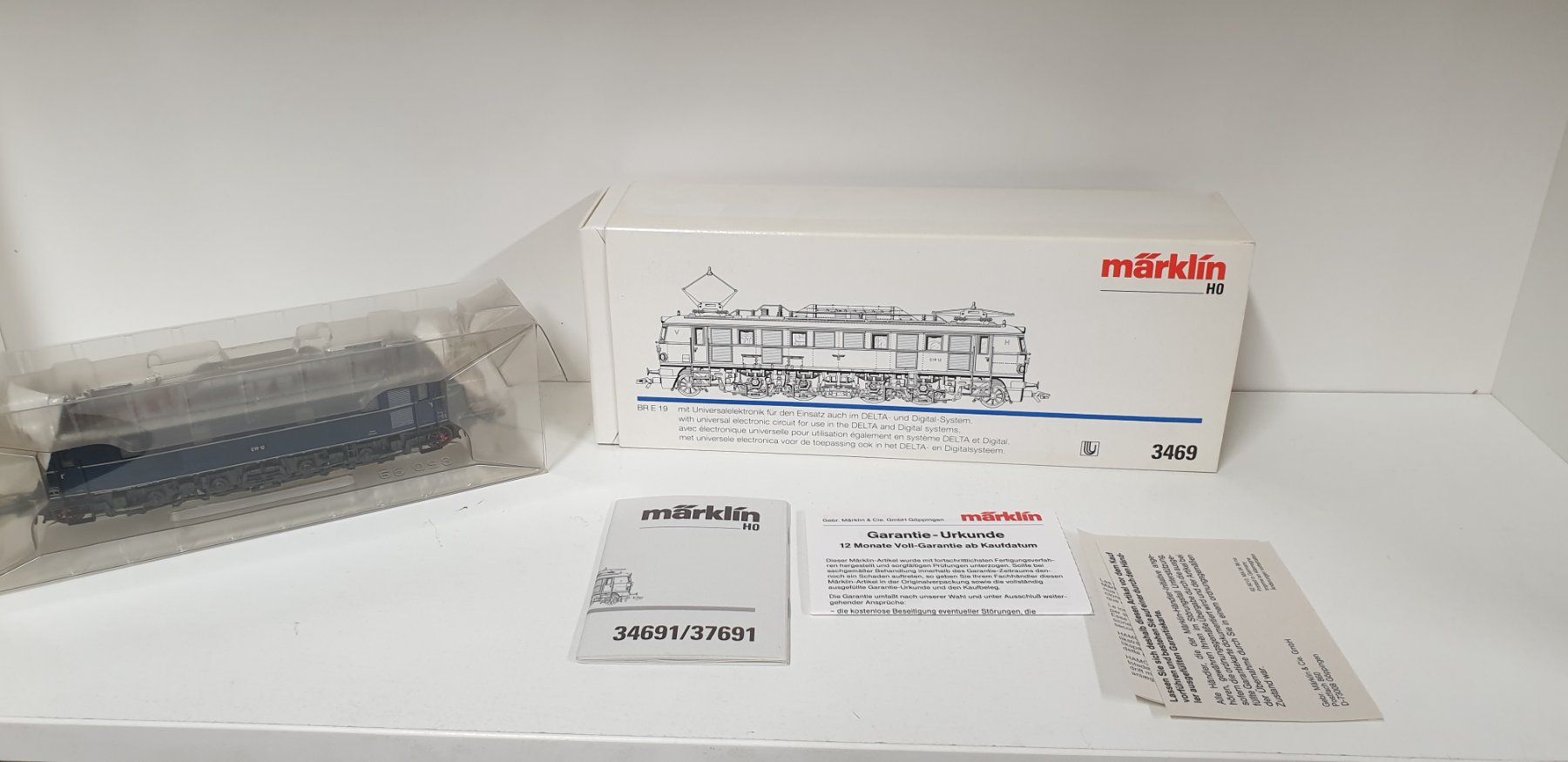 Märklin Modellini di ferrovie: Märklin DB BR E19 Digital/Analog H0/AC  3469 – Nuovo (secondo la descrizione) da Neuenhof venduto da ludovicco 1