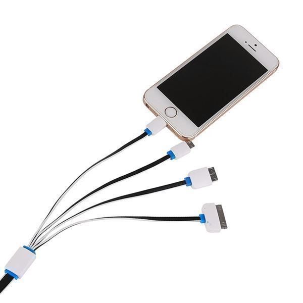 Cavi: Kabel 4 in 1 Samsung iPhone 4 5 6 7  #40 – Nuovo e nell'imballaggio originale da Montreux venduto da CABLEKABEL 3