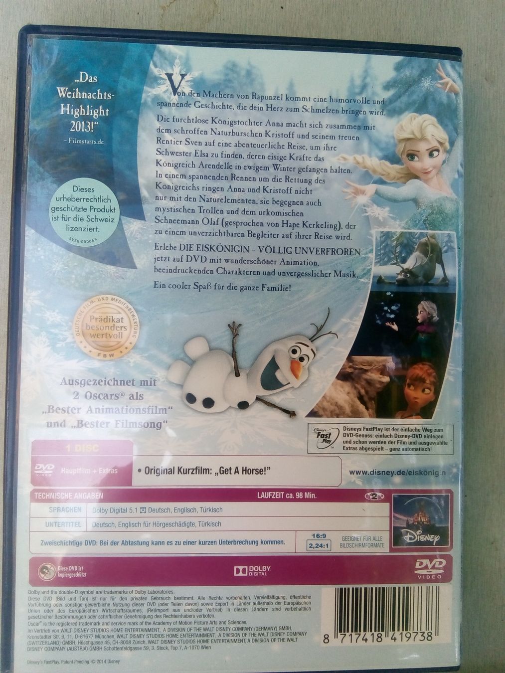 Alle DVDs: Die Eiskönigin (1 + 2)  > Deutsch & Englisch u.a. <  2-DVD's – Gebraucht aus St.Gallen von elk2022 3