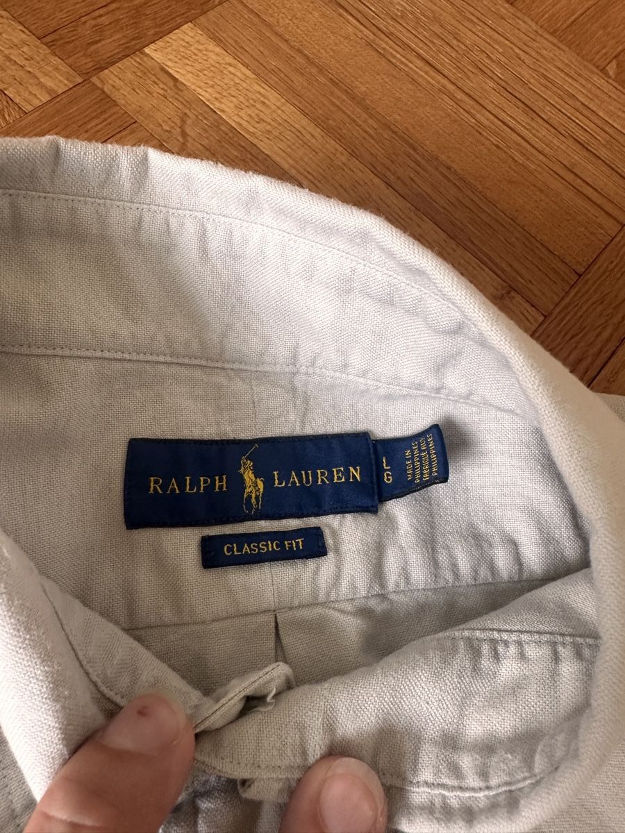 Ralph Lauren Camicie: Herren Hemd Ralph Lauren Classic Fit Grösse L hellgrau – Usato da Baden venduto da Marytumby 5