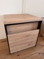 Nachttisch Holzoptik Eiche schwarz neuwertig