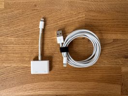 Apple Lighting to HDMI Adapter + Lighting zu USB A Kabel