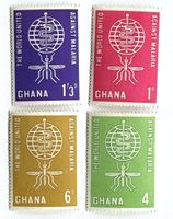Briefmarken "Kampf gegen Malaria". Ghana