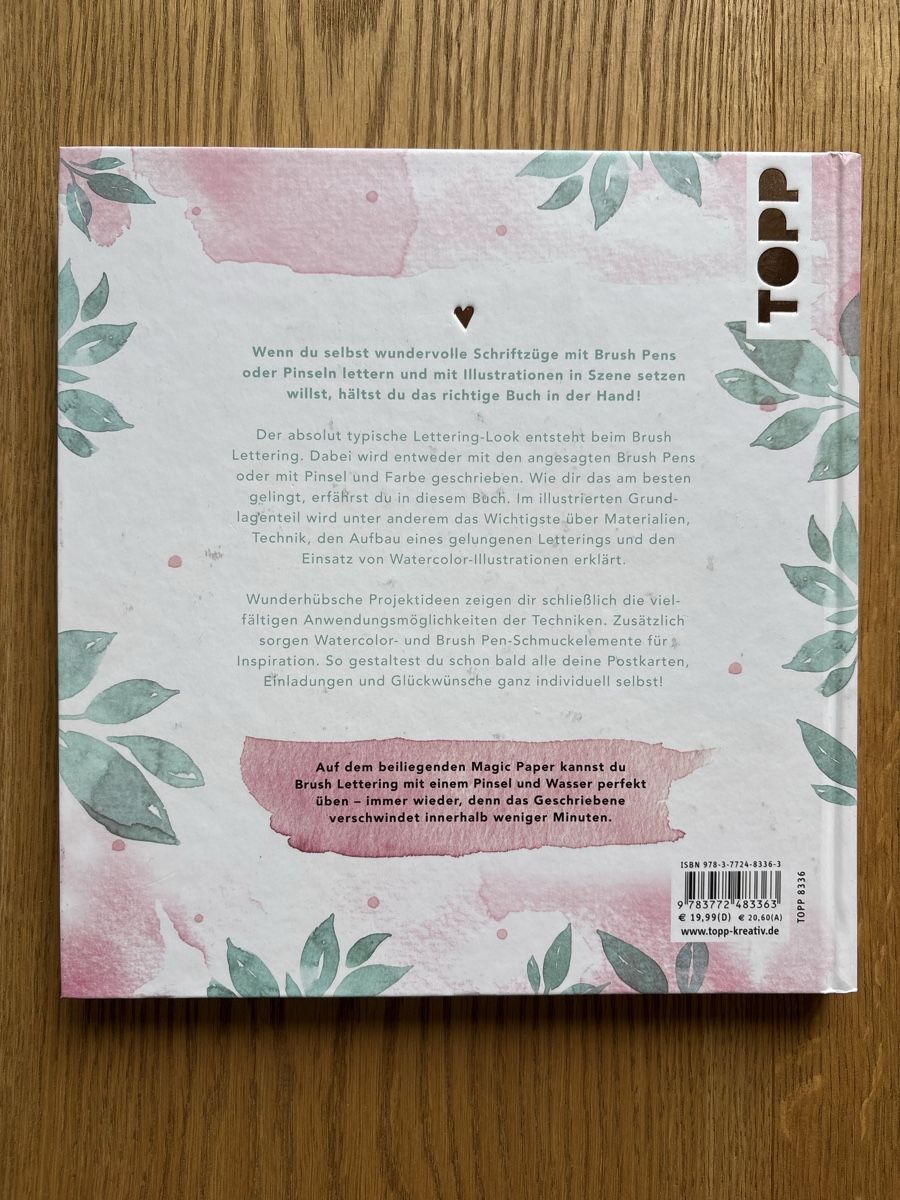 Bücher: Buch Brush Lettering mit Magic Paper – Neu (gemäss Beschreibung) aus Bühler von Rofos 1