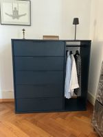 Dunkelblaue Kommode Ikea Nordmela mit 5 Schubladen
