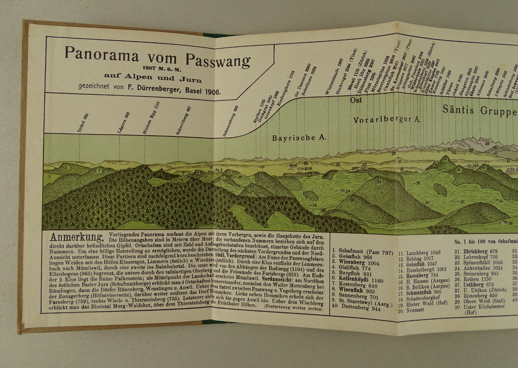 Incisioni: PANORAMA VOM PASSWANG 1906 – Usato da Grüningen venduto da Kartensammler