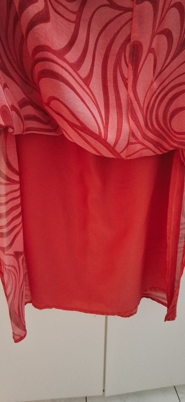 Robes: Kleid elegant rot mit muster – Neuf (Voir description) à Rotkreuz par schweizerin72 3
