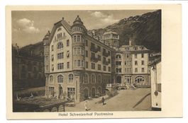 Pontresina (GR) Engadin - Hotel Schweizerhof - um 1915