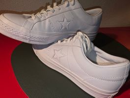 CONVERSE ONE STAR SNEAKER U. SOHLE WEISS GR. 41 UNISEX NEU