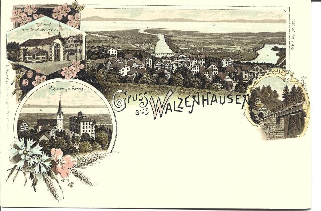 Cartoline postali: AK Walzenhausen  Litho – Usato da Appenzell venduto da mai25