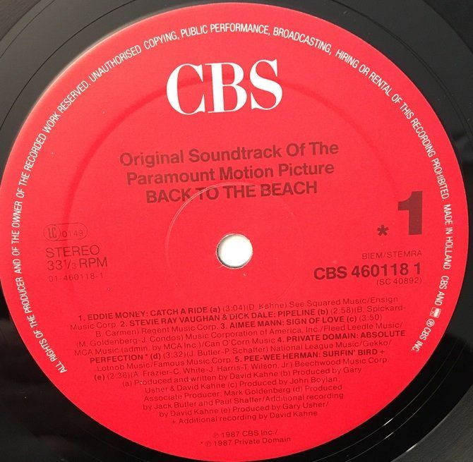 Dischi in vinile: Back to the Beach - Soundtrack (LP) – Usato da Grüningen venduto da azulvinyl 2