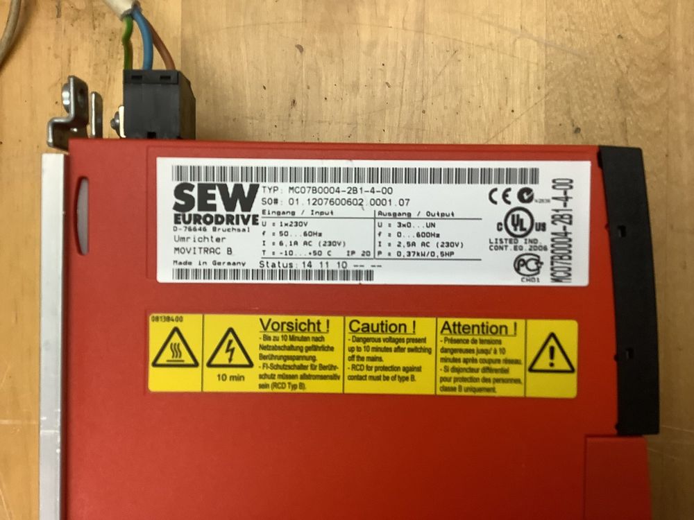 Frequenzumrichter Movitrac b MC07B0004-2B1-4-00 (Gebraucht) in Biel ...