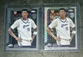 Ace Bailey Topps Chrome NBA Rookie cards lot