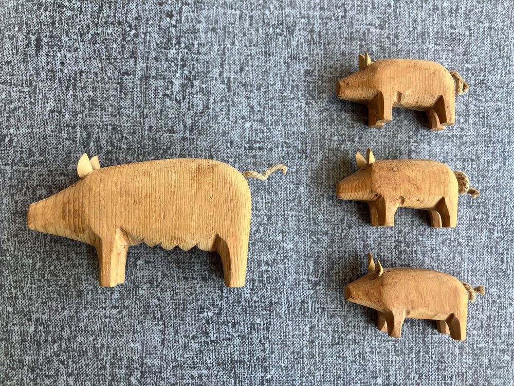 Holzspielwaren Ackermann – Ferkel Aus Ahornholz, Handgefertigt In Schwaben