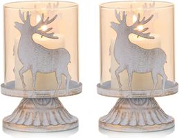 2er Set Vintage Kerzenleuchter Kerzenständer Kerzenhalter