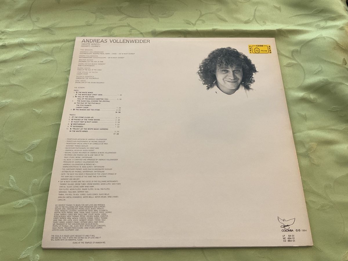Schallplatten: Andreas Vollenweider White Winds  LP 1984 – Gebraucht aus Steinach von Quarkie 1