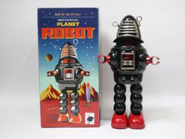 Blech Roboter Planet Robby Robot Blechroboter Funkensprühend