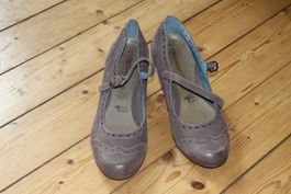 Damenschuhe Tamaris braun mit Riemchen Grösse 39 gebraucht