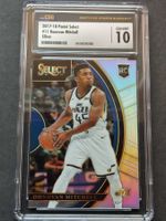 Donovan Mitchell Select Silver RC Rookie Card CSG 10