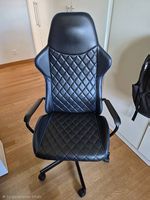2x Ikea HUVUDSPELARE Gaming-Stuhl / Bürostuhl (Schwarz/Blau)
