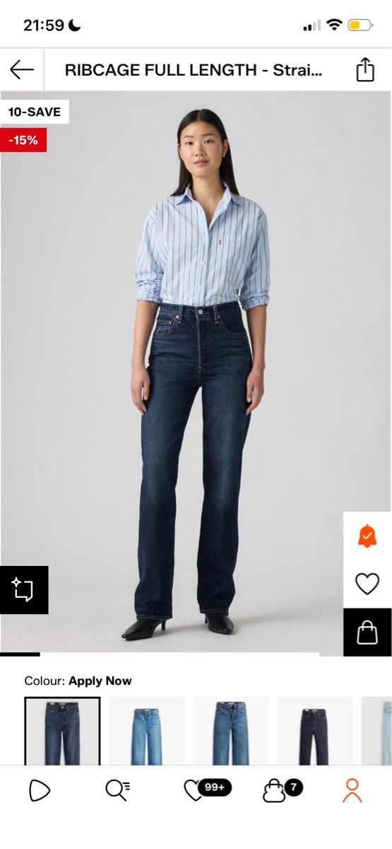 Levi's Jeans: Levi’s ribcage – Nuovo (secondo la descrizione) da Genève venduto da sar_z9b8