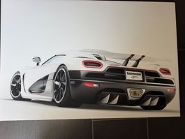 Leinwandbild Koenigsegg Agera R auf weissem Hintergrund