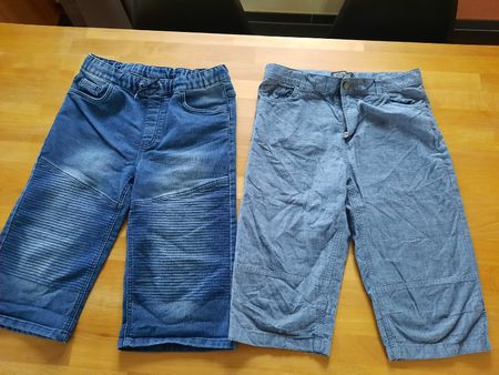2x Jungenhosen Jeans Sommerhose Gr.164