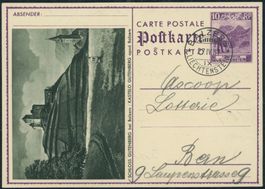 FL - Ganzsache - 1931 - Bildpostkarte • Gutenberg - Balzers