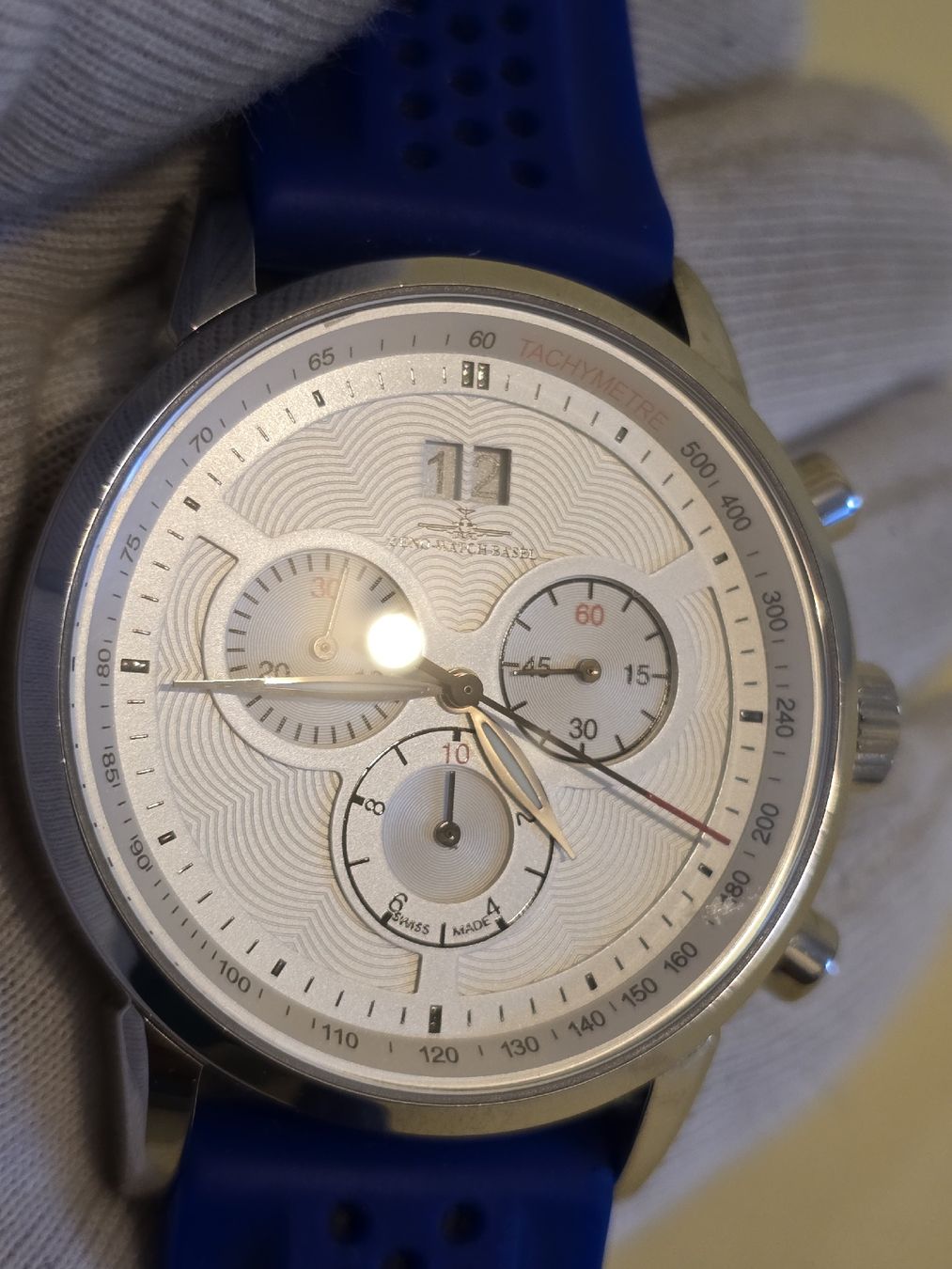 Zeno Uhren: ZENO WATCH BASEL big date  CHRONOGRAPHE  – Gebraucht aus Grand-Lancy von Montre-Swiss 9