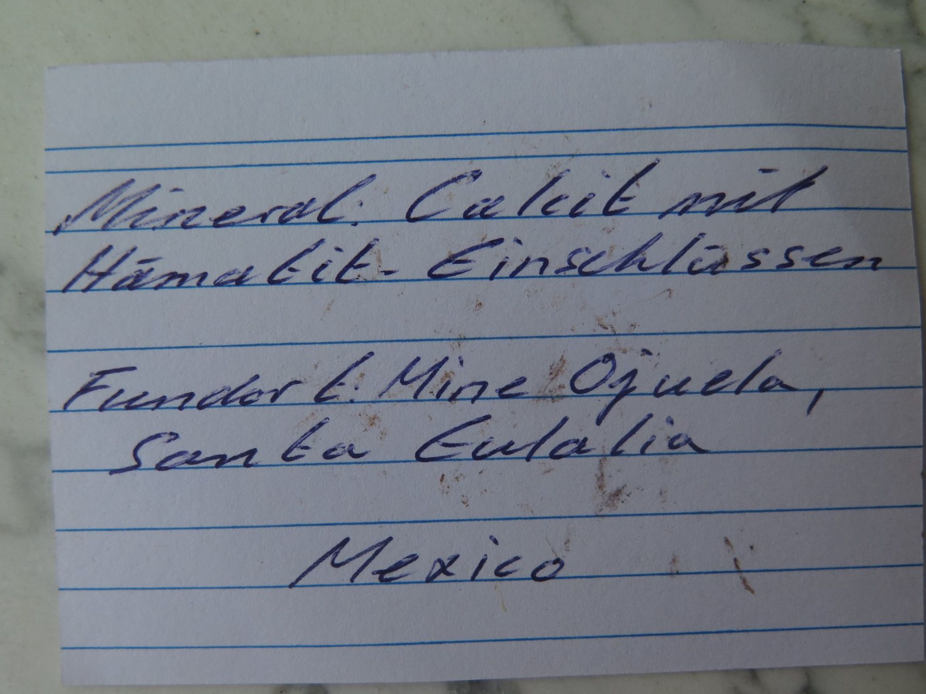 Minerali & Pietre curative: Rötlicher Calcit mit Hämatit Einschlüssen von Mexico – Usato da Schaffhausen venduto da Yamakana51L8736OQ8 9