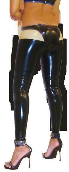 Leggings: Latex Leggings mit transparent Teil -  M – Neu und originalverpackt aus Horn von looksrealgood 2